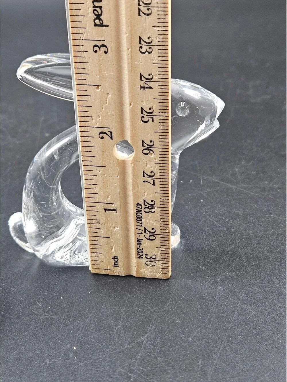 4 Bijan 1980 Clear Lucite Bunny Rabbit Napkin Rings MCM Woodland Table Decor